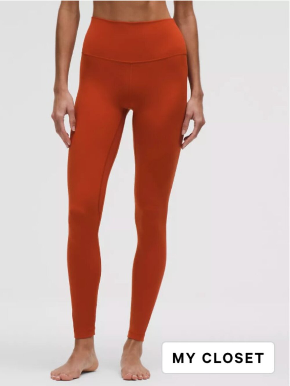 Lululemon Align High Rise Pant 28" Size 6 Autumn Rust Nulu Yoga Leggings